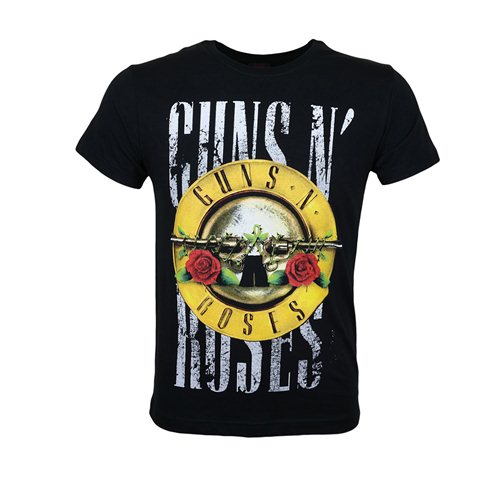 Guns N Roses Logo White Ground Tişört