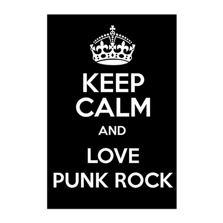 Keep Calm And Love Punk Rock Poster
