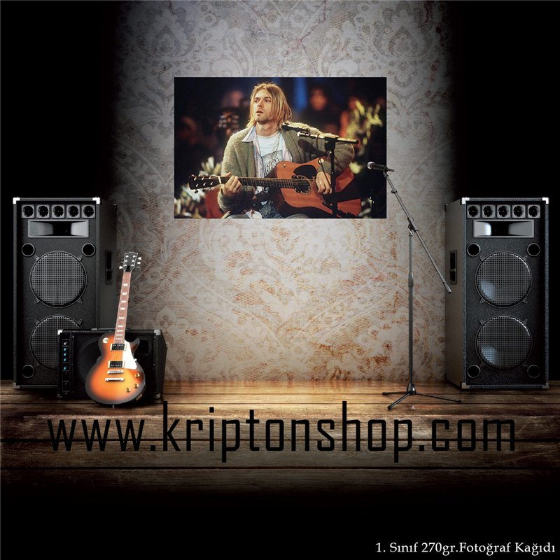 Kurt Cobain Unplugged Poster 2