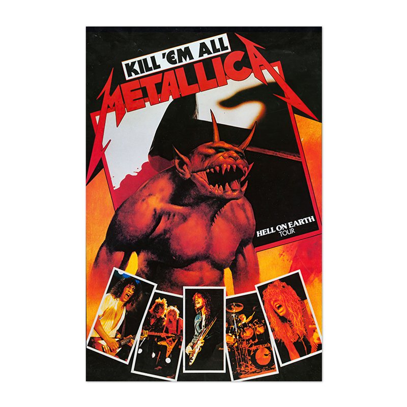 Metallica Jumpin The Fire Kill Em All Poster