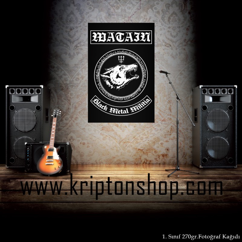 Watain Black metal Militia Poster 2