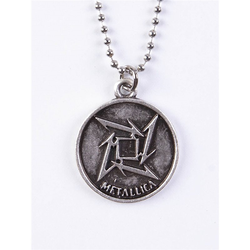 Metallica Yıldızlı Yuvarlak Kolye