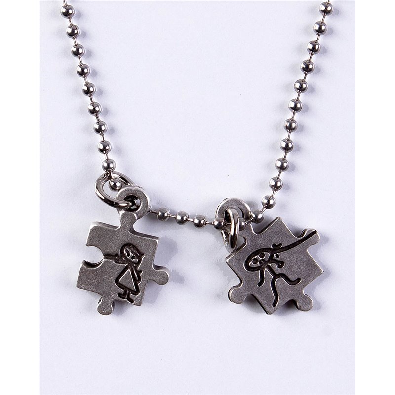 Yap Boz İkili Kolye