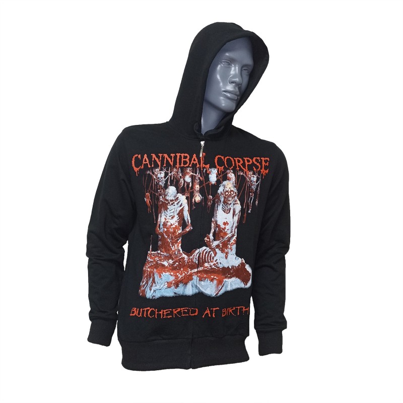 Cannibal Corpse Butchered at Birth Fermuarlı Kapüşonlu