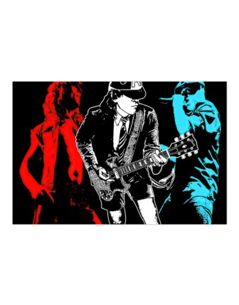 ACDC Band Hat Poster