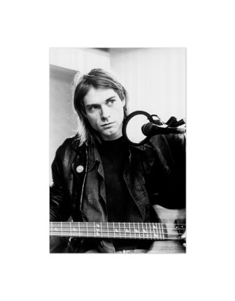Kurt Cobain With Guitar Poster
