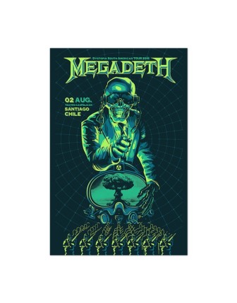 Megadeth Dystopia Tour Poster