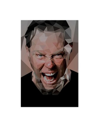 Metallica James Hetfied face Digiart Poster