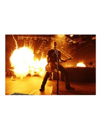 Metallica James Hetfield Flame Poster