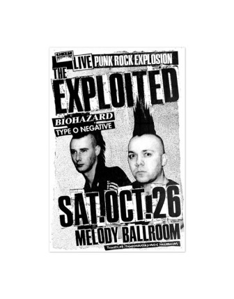 Punk Concert Flag Poster