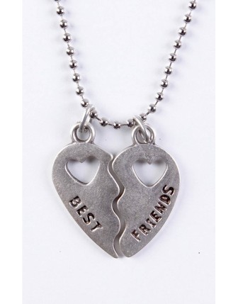 Best Friends Kalpli İkili Kolye