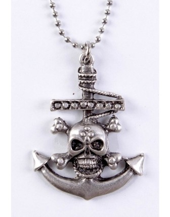 Çapa Ve Kurukafa Kolye