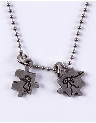 Yap Boz İkili Kolye