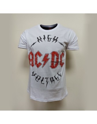 ACDC High Voltage Beyaz Tişört