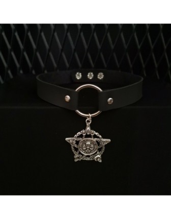 Yıldız İçinde Kurukafa Tasma