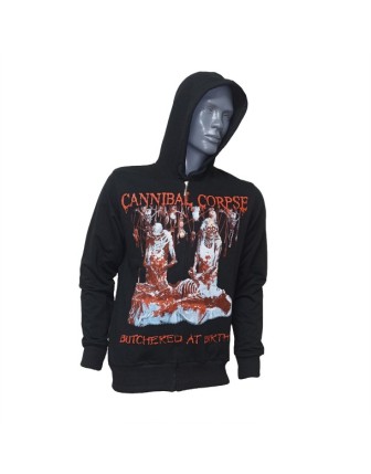 Cannibal Corpse Butchered at Birth Fermuarlı Kapüşonlu