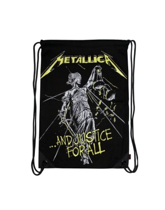 Metallica And Justice for All Büzgülü Gabardin Sırt Çantası