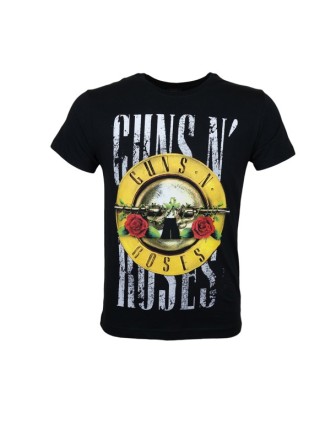 Guns N Roses Logo White Ground Tişört