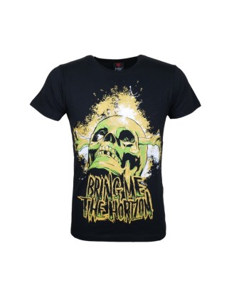 Bring Me The Horizon Yellow Skull Logo Tişört