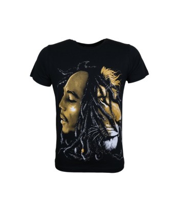 Bob Marley And Lion Tişört