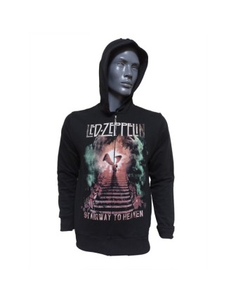 Led Zeppelin Stairway To Heaven Fermuarlı Kapüşonlu