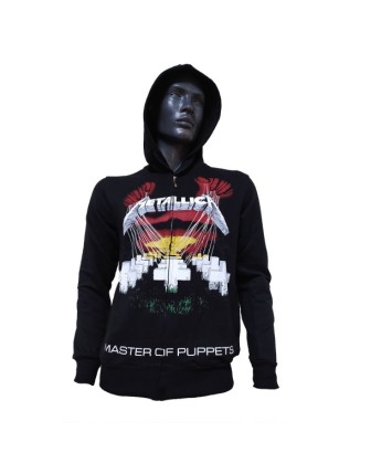 Metallica Master Of Puppets Fermuarlı Kapüşonlu