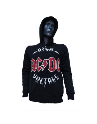 ACDC High Voltage Fermuarlı Kapüşonlu